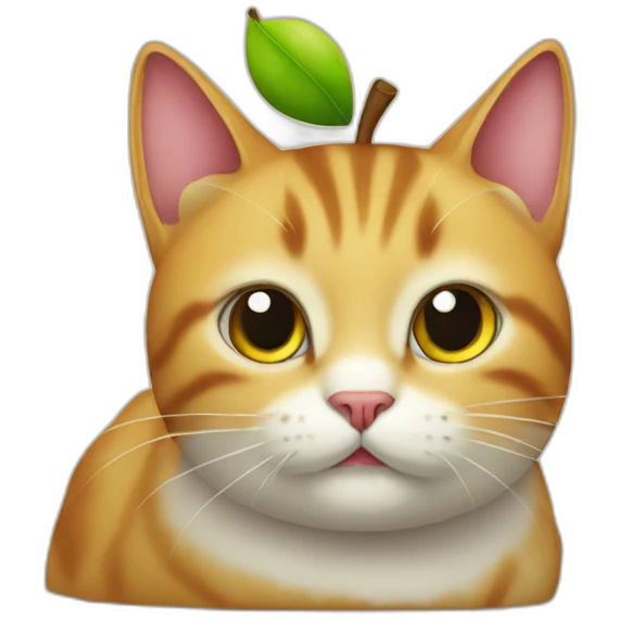 apple-cat emoji