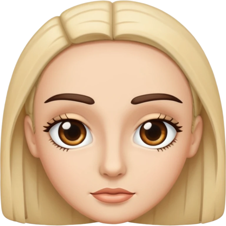 Make this emoji eyebrows look regular 🫩 emoji