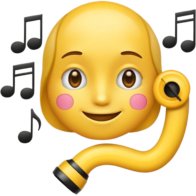 yellow emoji whistling with music notes coming out its mouth and side-eyeing emoji