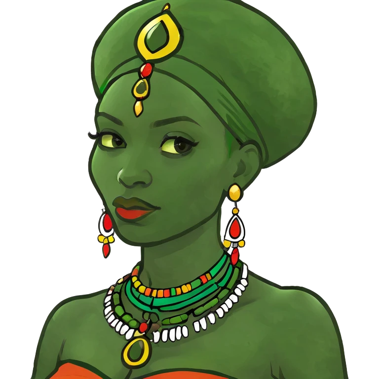 African woman side eye emoji