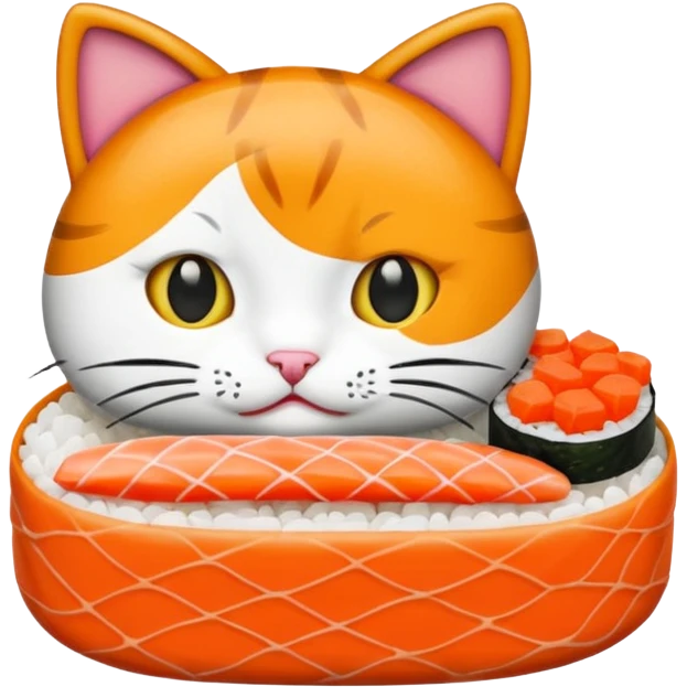 Sushi cat emoji