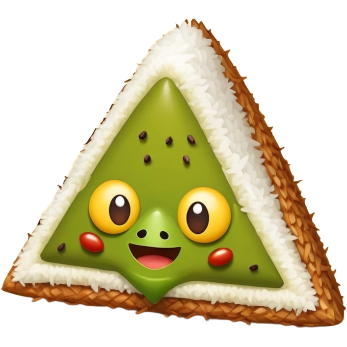 Nasi lemak triangle creature  emoji