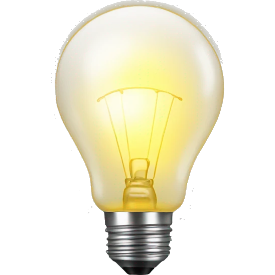 glowing light bulb emoji