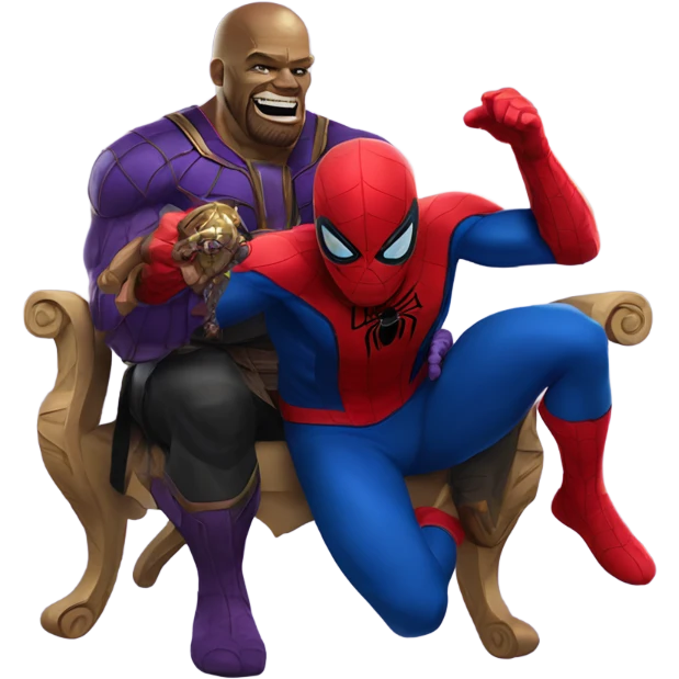 Spider-man With Thanos emoji
