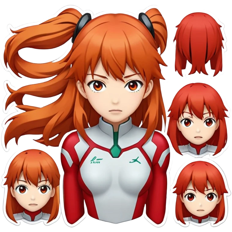 Asuka_langley_souryuu sticker pack emoji