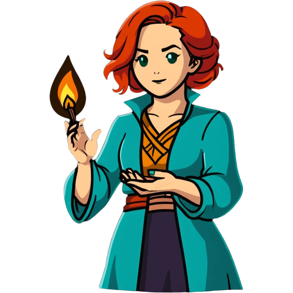 Triss Merigold casting magic spell emoji