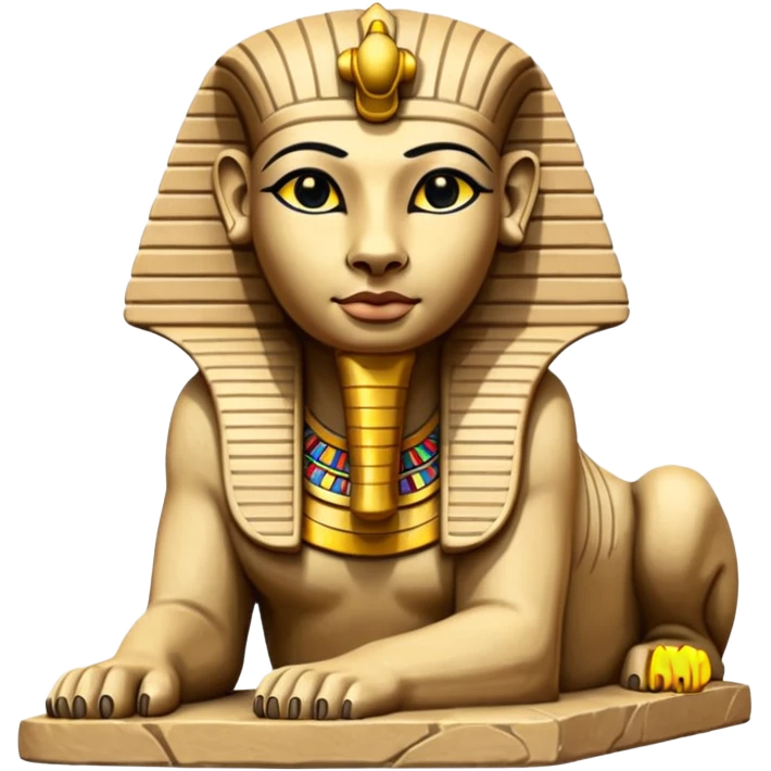 egypt sfenks sculpt emoji