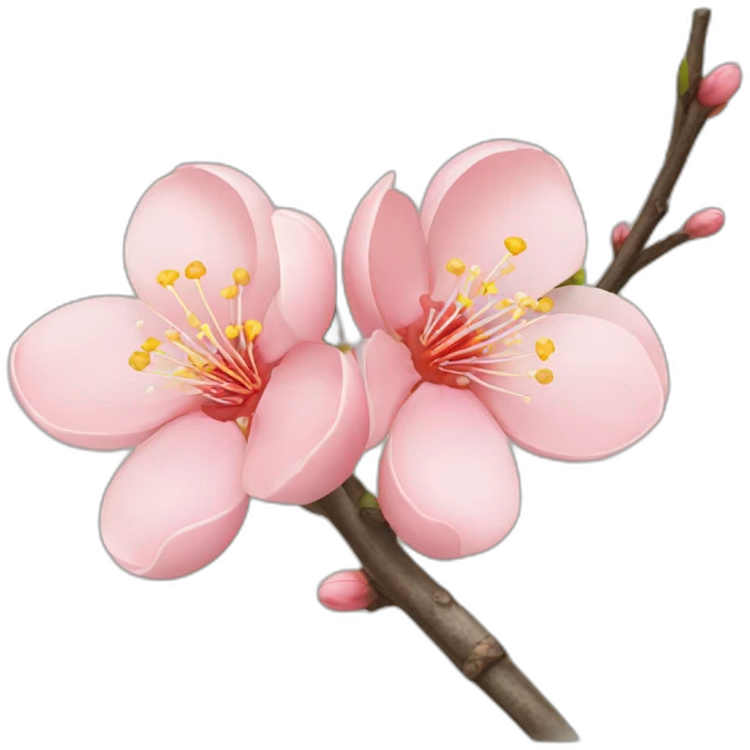 Peach-blossom emoji