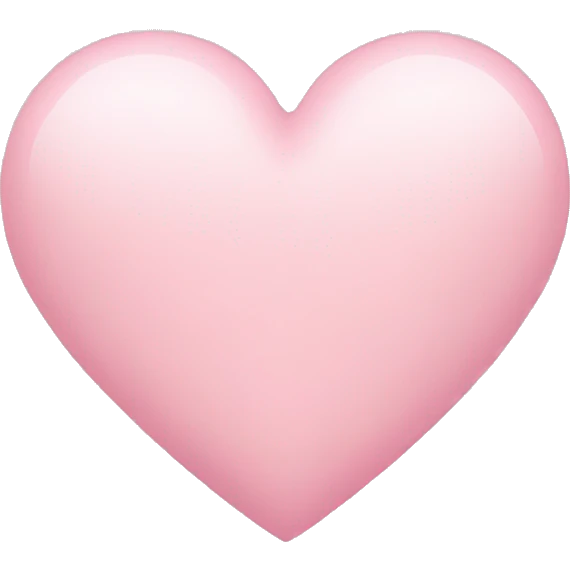 Light pink heart emoji