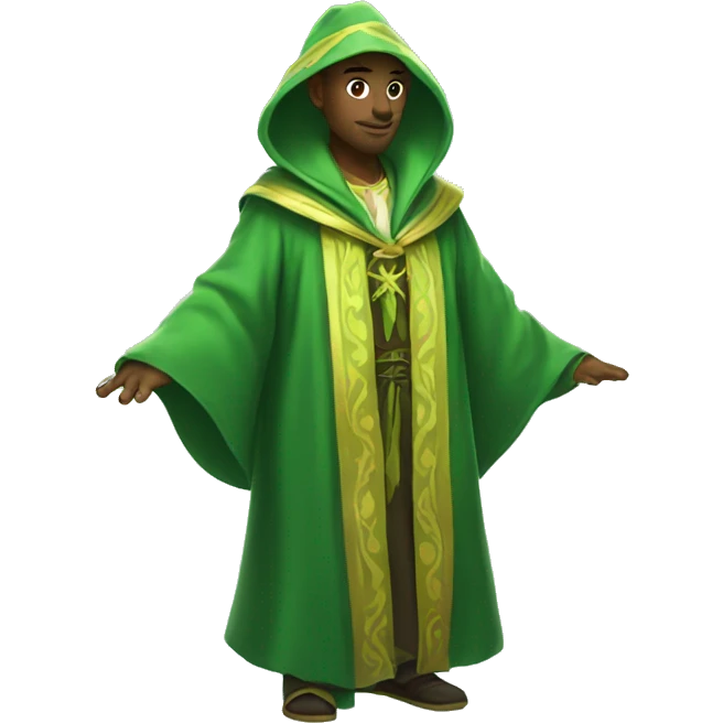 green magic robes emoji
