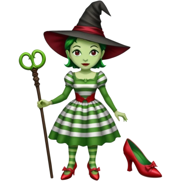 Wicked Witch of the East from the Wizard of Oz emoji