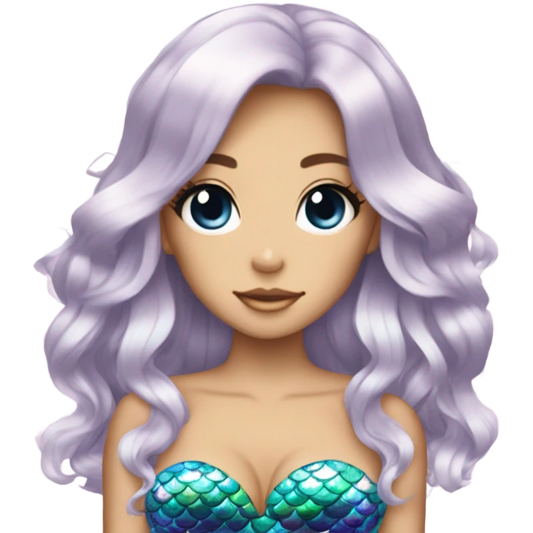 mermaid hime gyaru girl with fish scales emoji