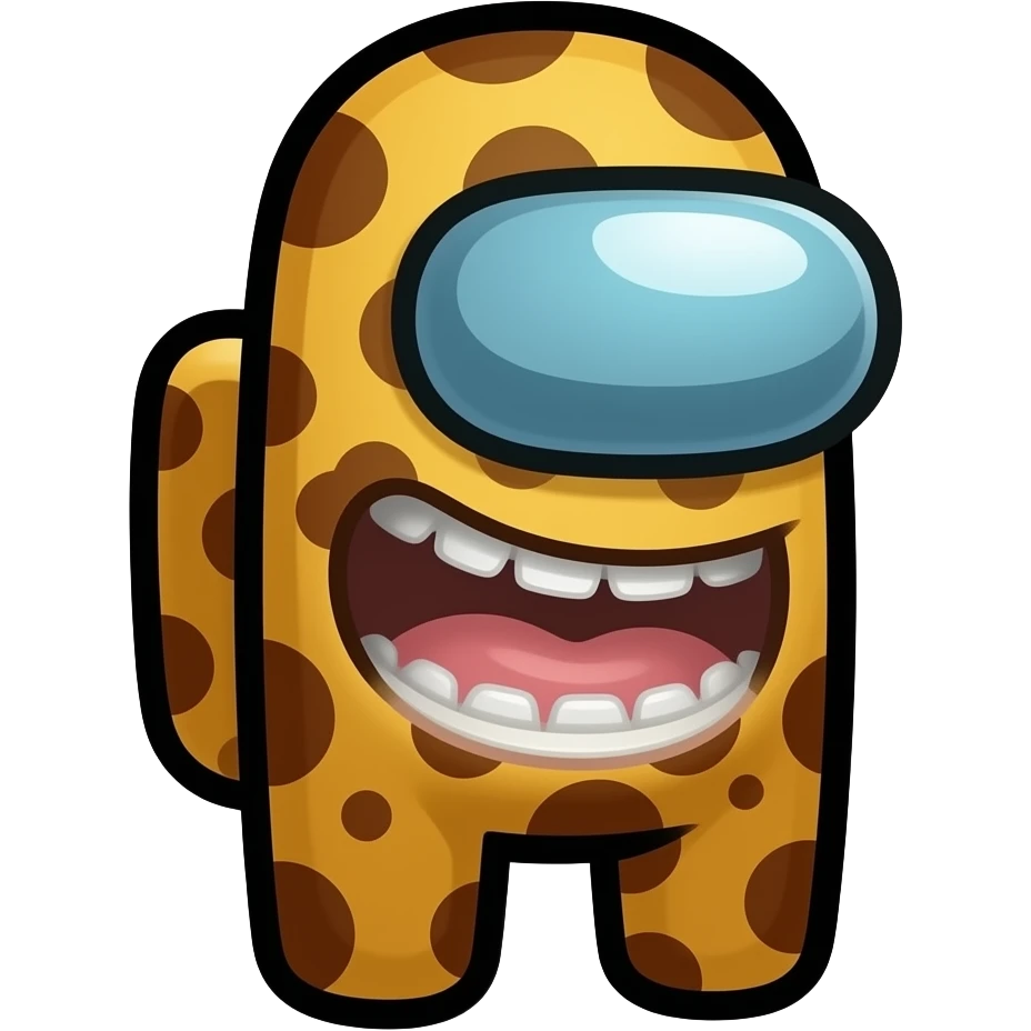 fred as an among us character emoji