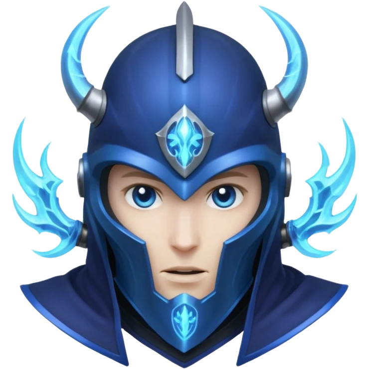 mystic knight with full face helmet and has he has eldricth powers emoji