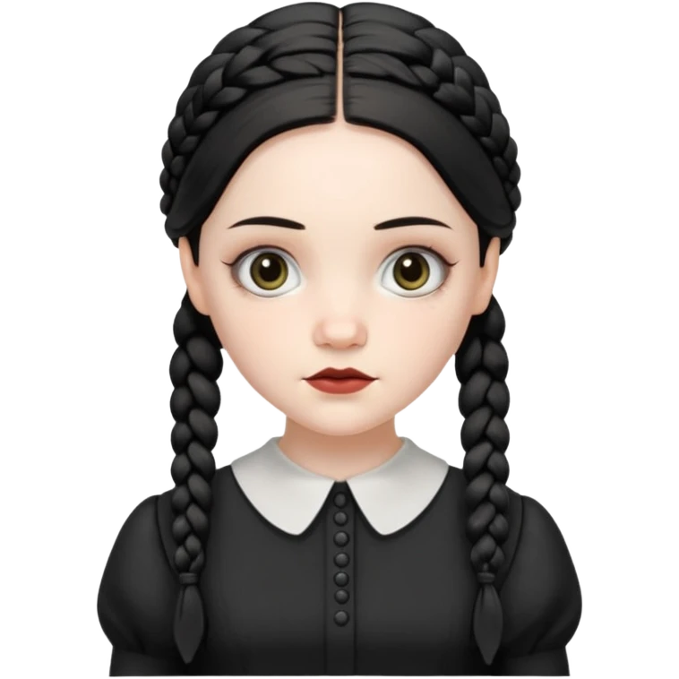 wednesday adam’s 2 braids emoji