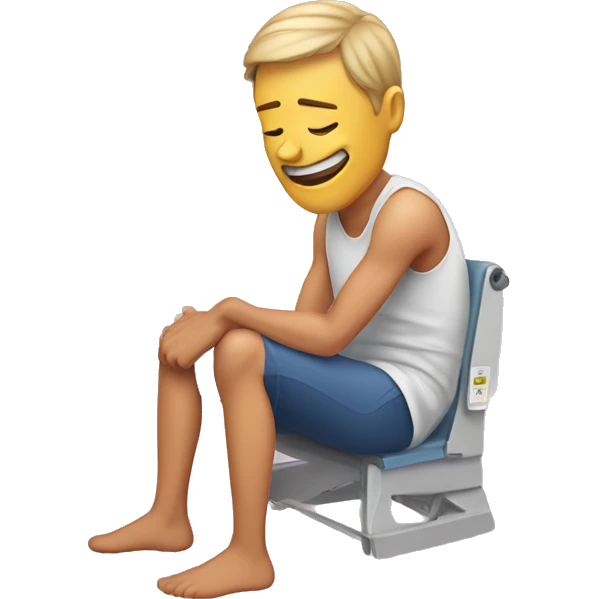 that feeling when you just had knee surgery emoji
