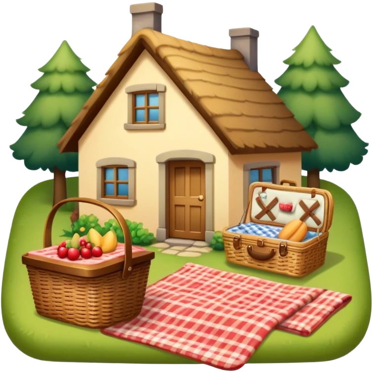 Cozy cottage Picnic emoji