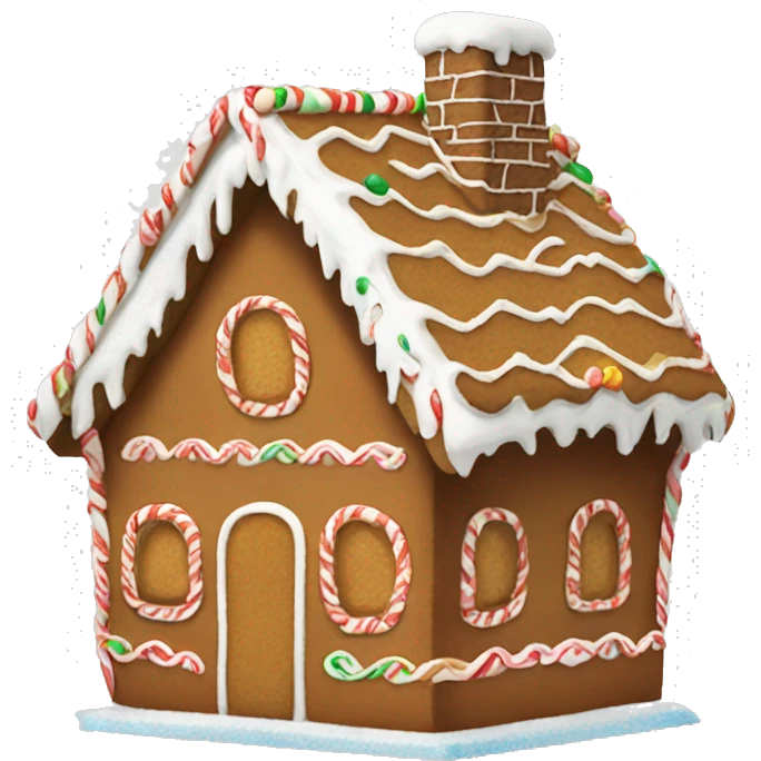 gingerbread house emoji