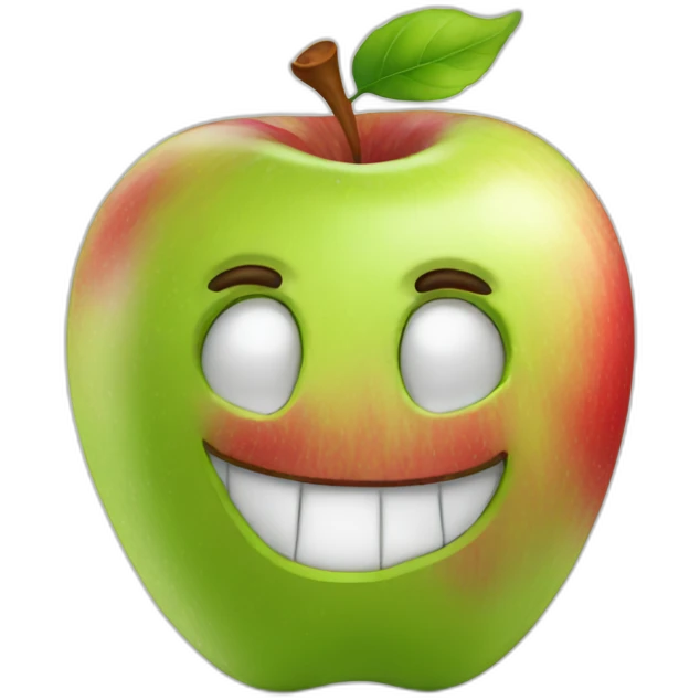 funny-apple emoji