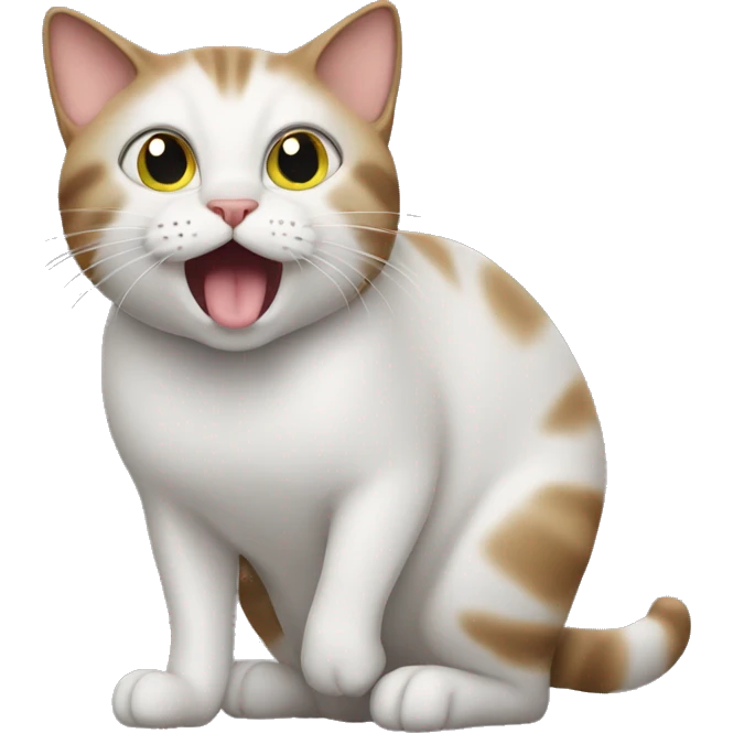 Cat farting emoji