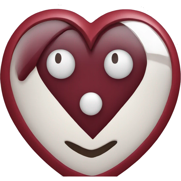 Dark red heart emoji