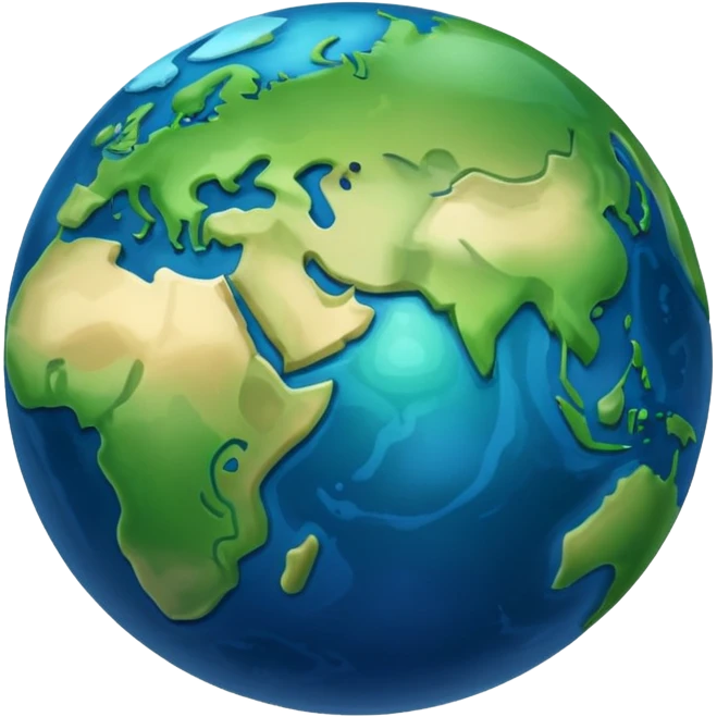 A planet emoji