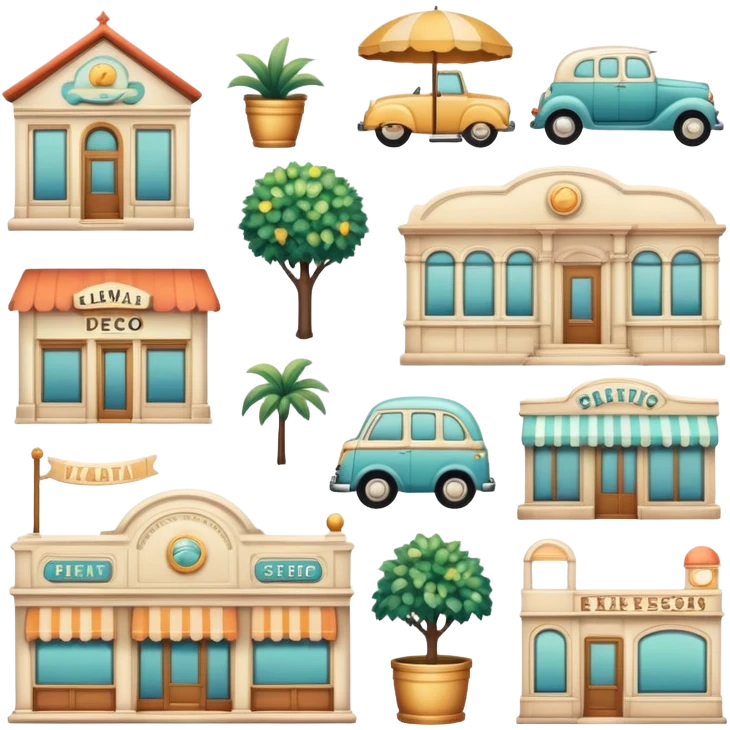 Vintage Aesthetic Scenery Deco emoji