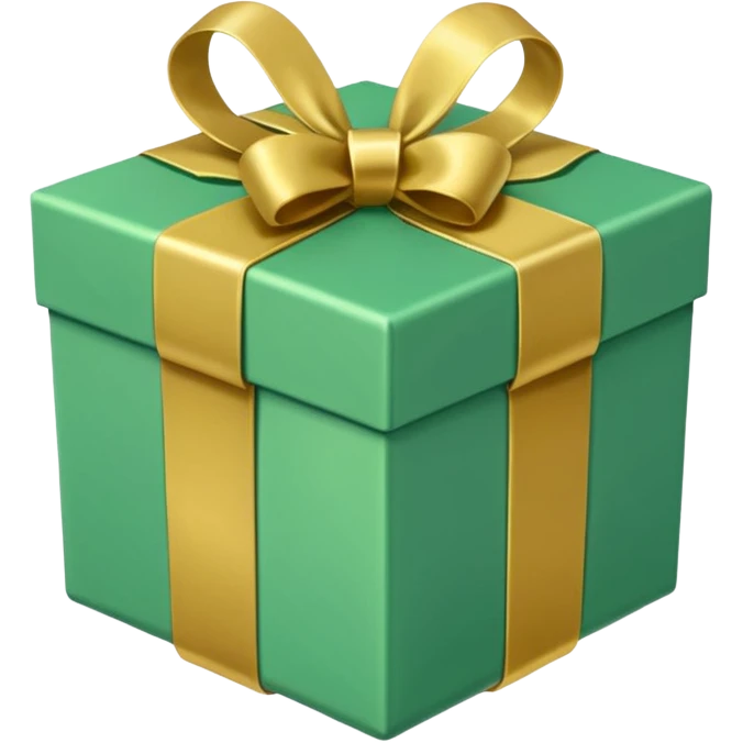 make present box in light green color  emoji