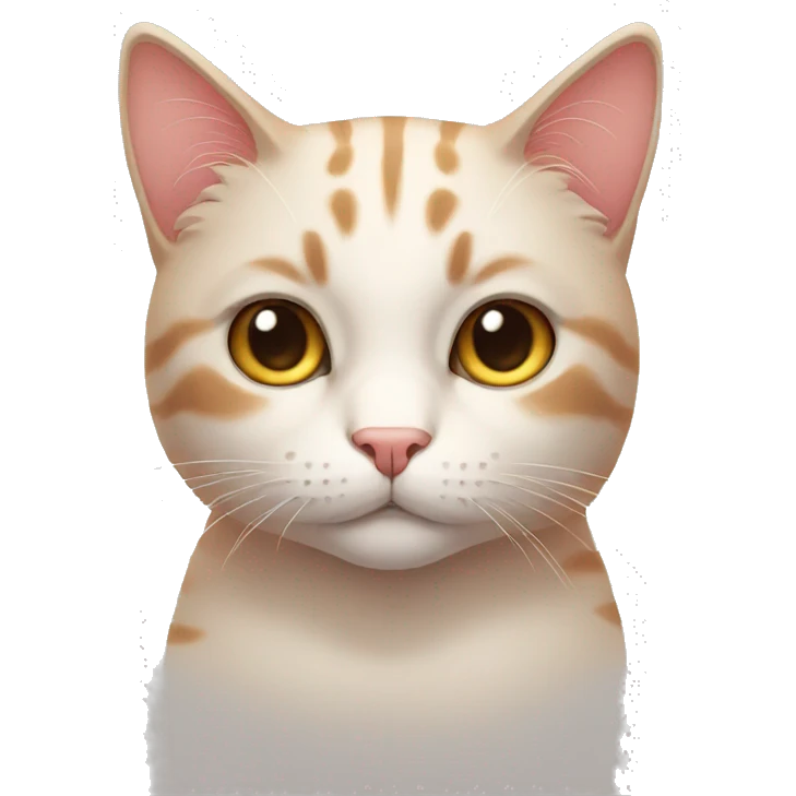 Blushing cat emoji