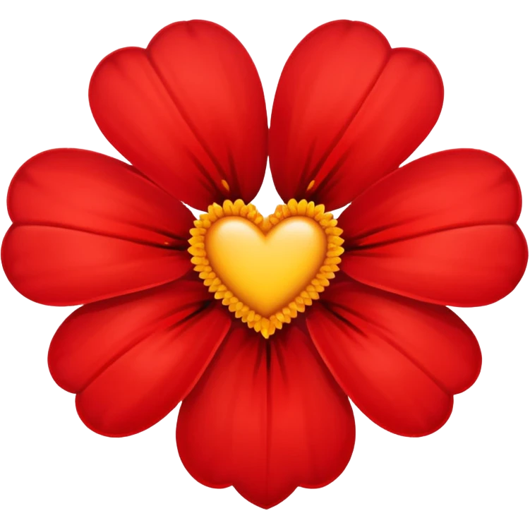 Heart and flower emoji