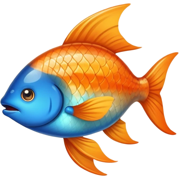 Emoji para uma peixaria,para divulgação da peixaria Eliane pescados com as cores como laranja salmão, bege areia e azul petróleo  emoji