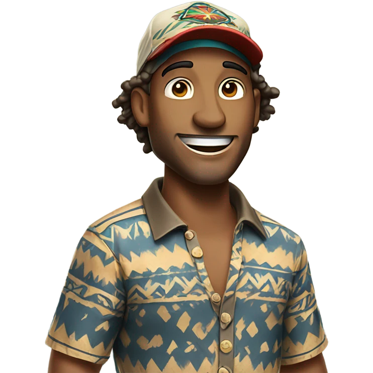 Jeff from Survivor celebrating  emoji