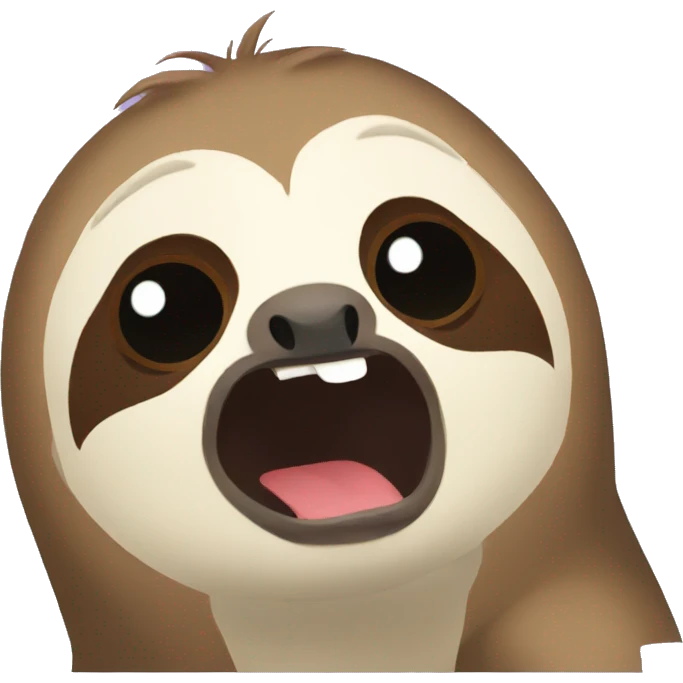 sloth crying emoji