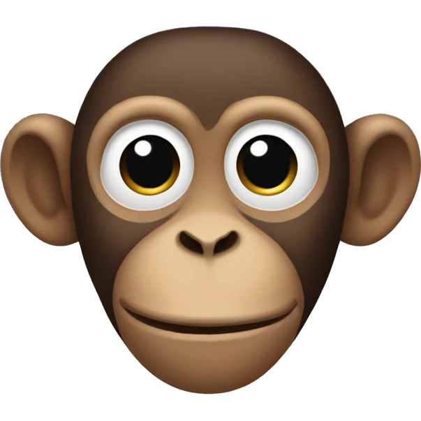 a monkey with no eyes emoji