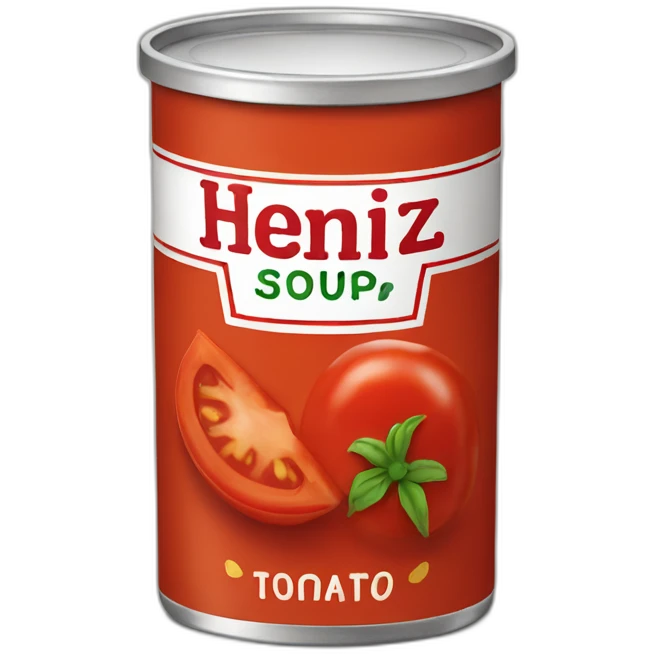 Heinz tomato soup emoji