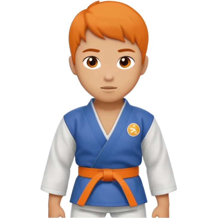 Judokas ceinture orange emoji