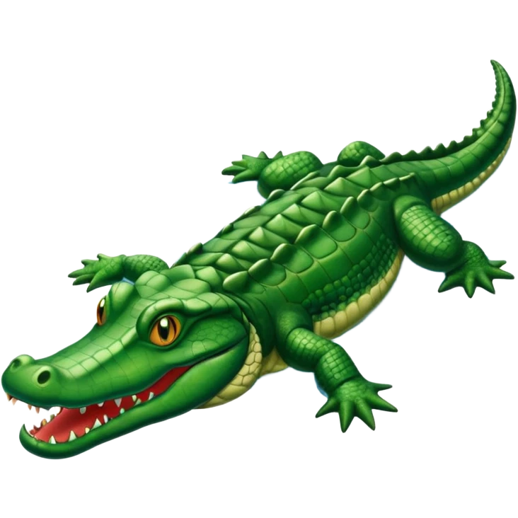 Alligator swimming  emoji
