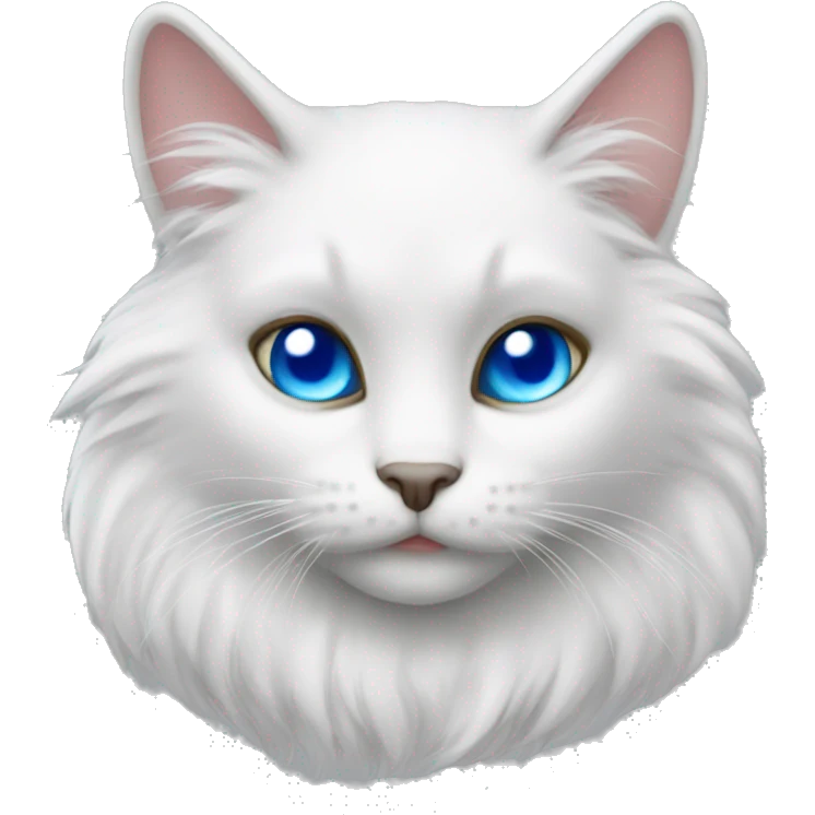 White furry anthro cat blue eyes spanish corsair emoji
