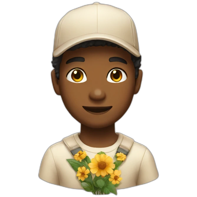 flower boy emoji