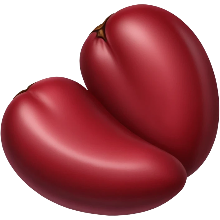 red bean emoji