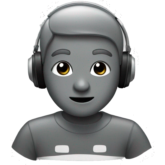Vinyl gray player  emoji