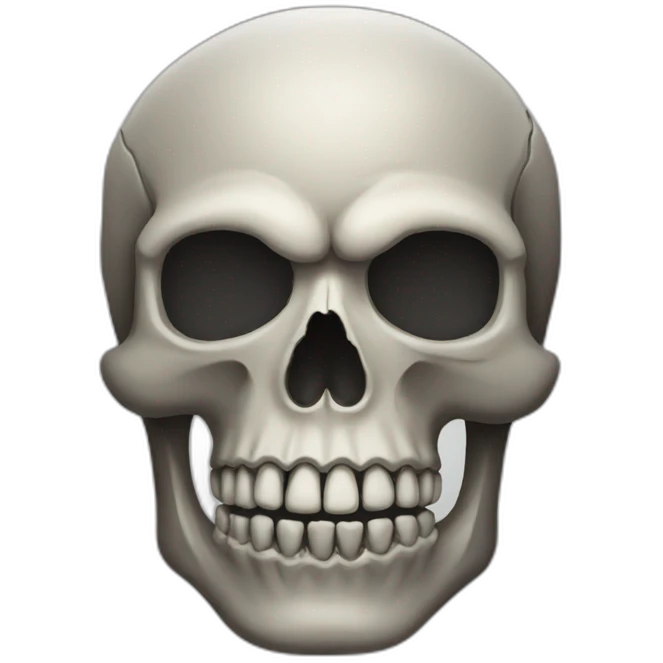 Skull head of shadow  emoji