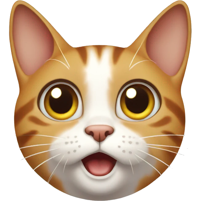 surprised cat looking up emoji