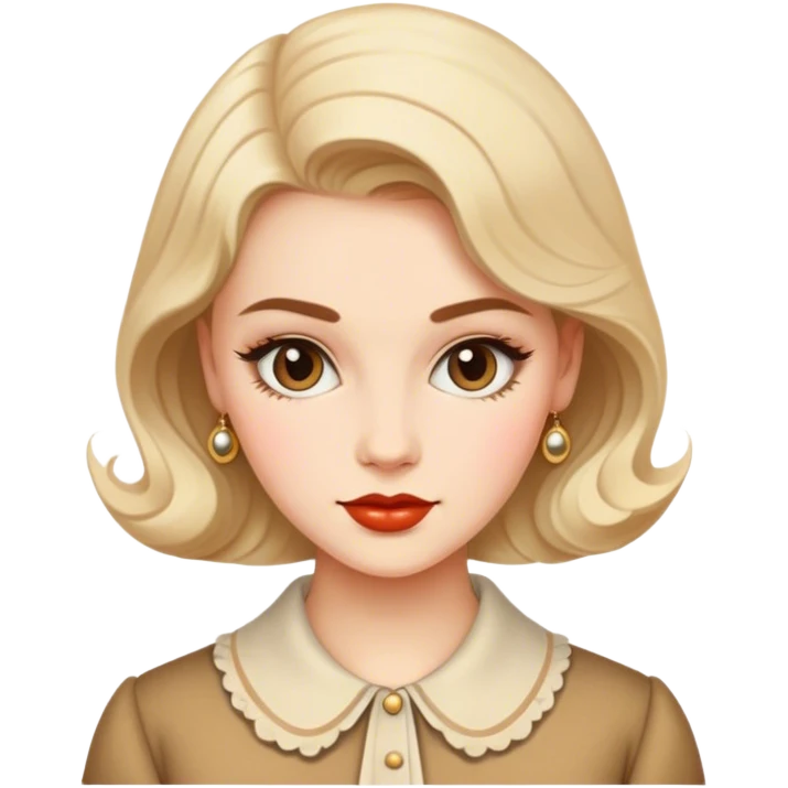 women vintage, retro, aesthetic  emoji