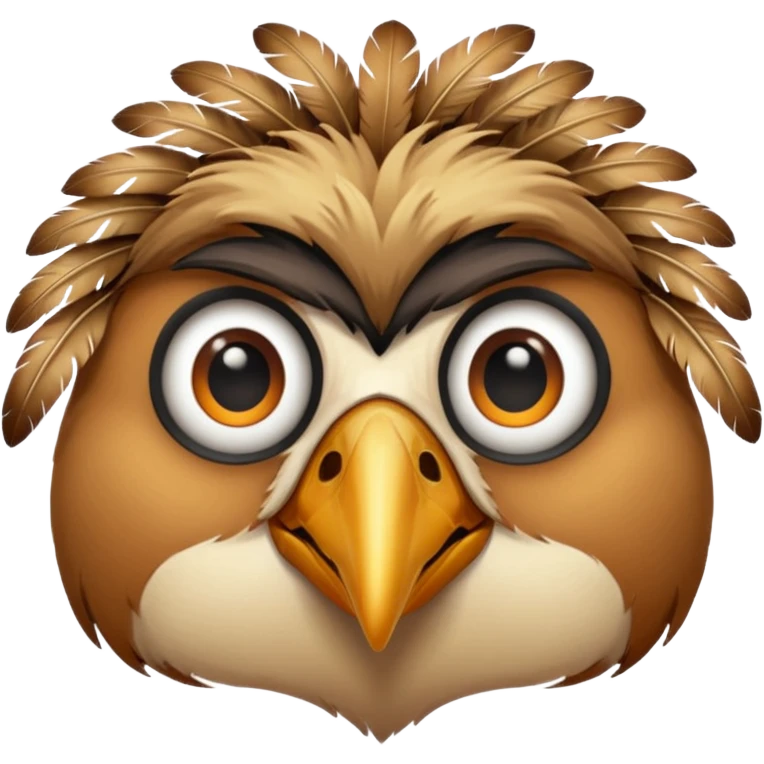 desert bird face emoji