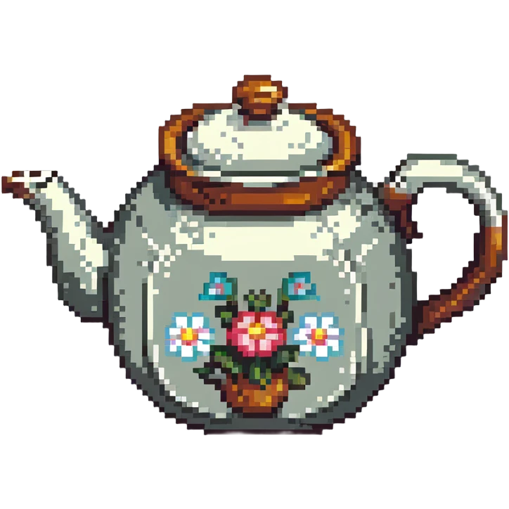 cute pastel pink teapot emoji