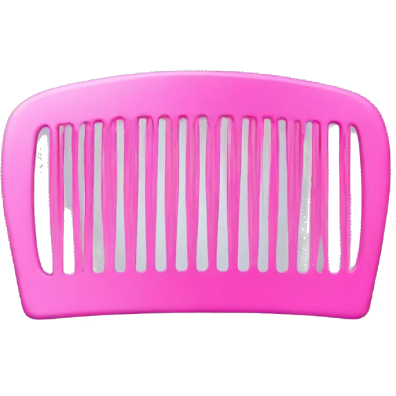 Pink comb with star ios style emoji