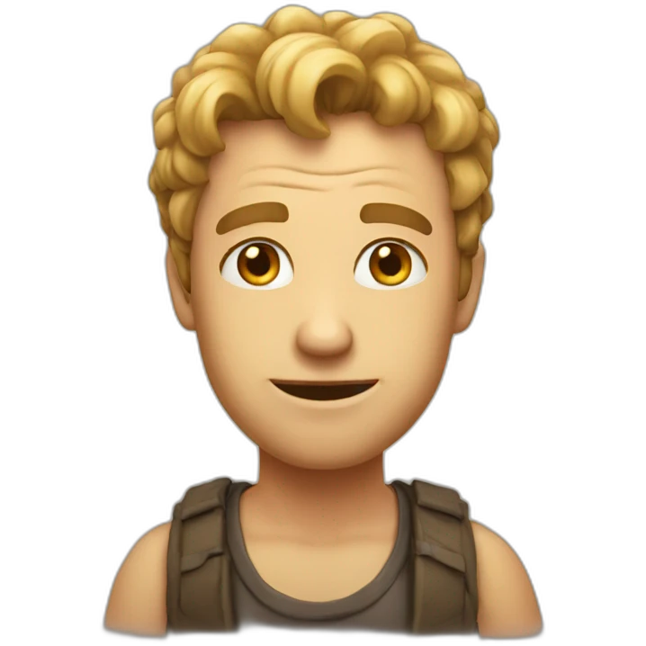 A dumb friend emoji