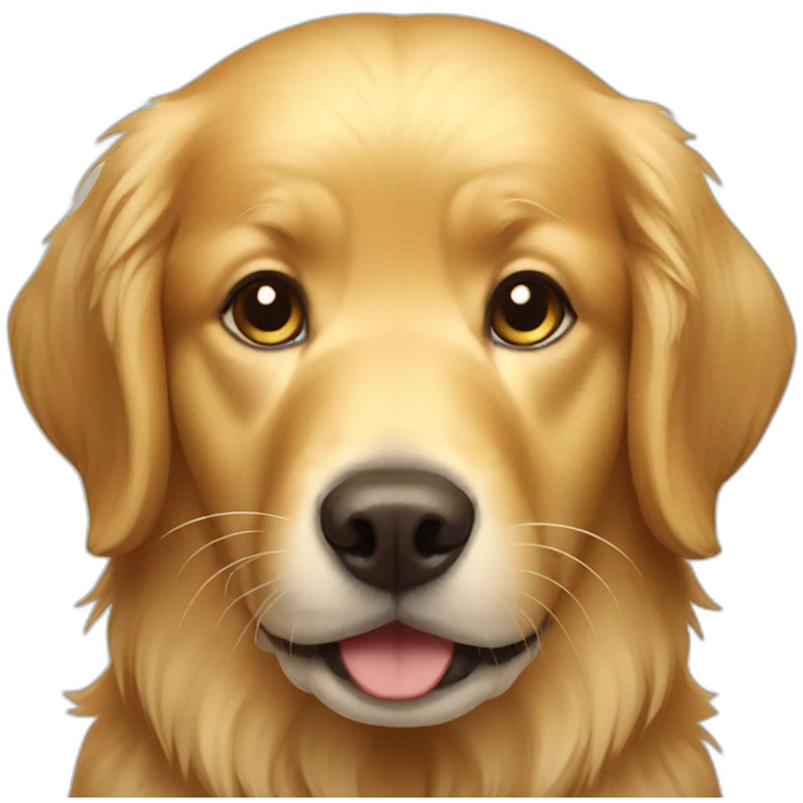 golden retriever dog emoji