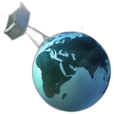satellite picture of the world emoji